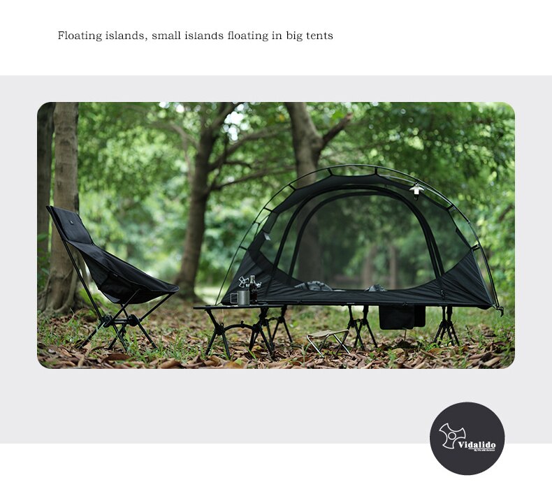 Cheap Goat Tents Folding Bed Tent 1 Person Ultralight Portable Outdoor Hiking Backpacking Camping Cot Tent Single Anti mosquito Waterproof Net   